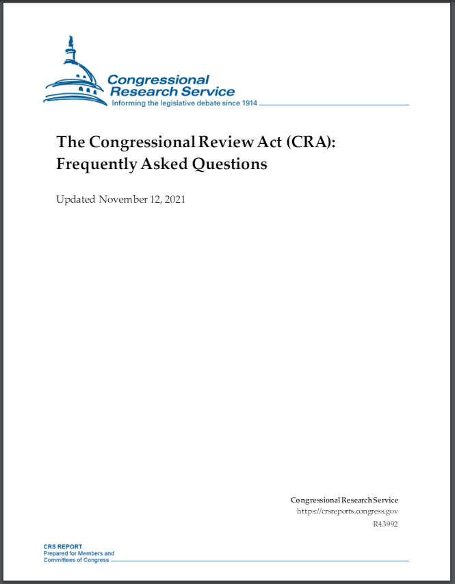 What Is the Congressional Review Act?